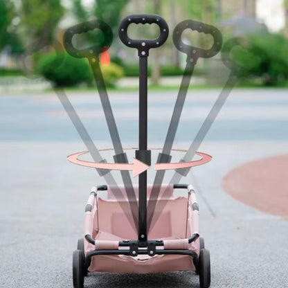 Foldable Pet Stroller – Glide in Style, Stroll in Comfort - FurrrBabies & More! - 7445048397393