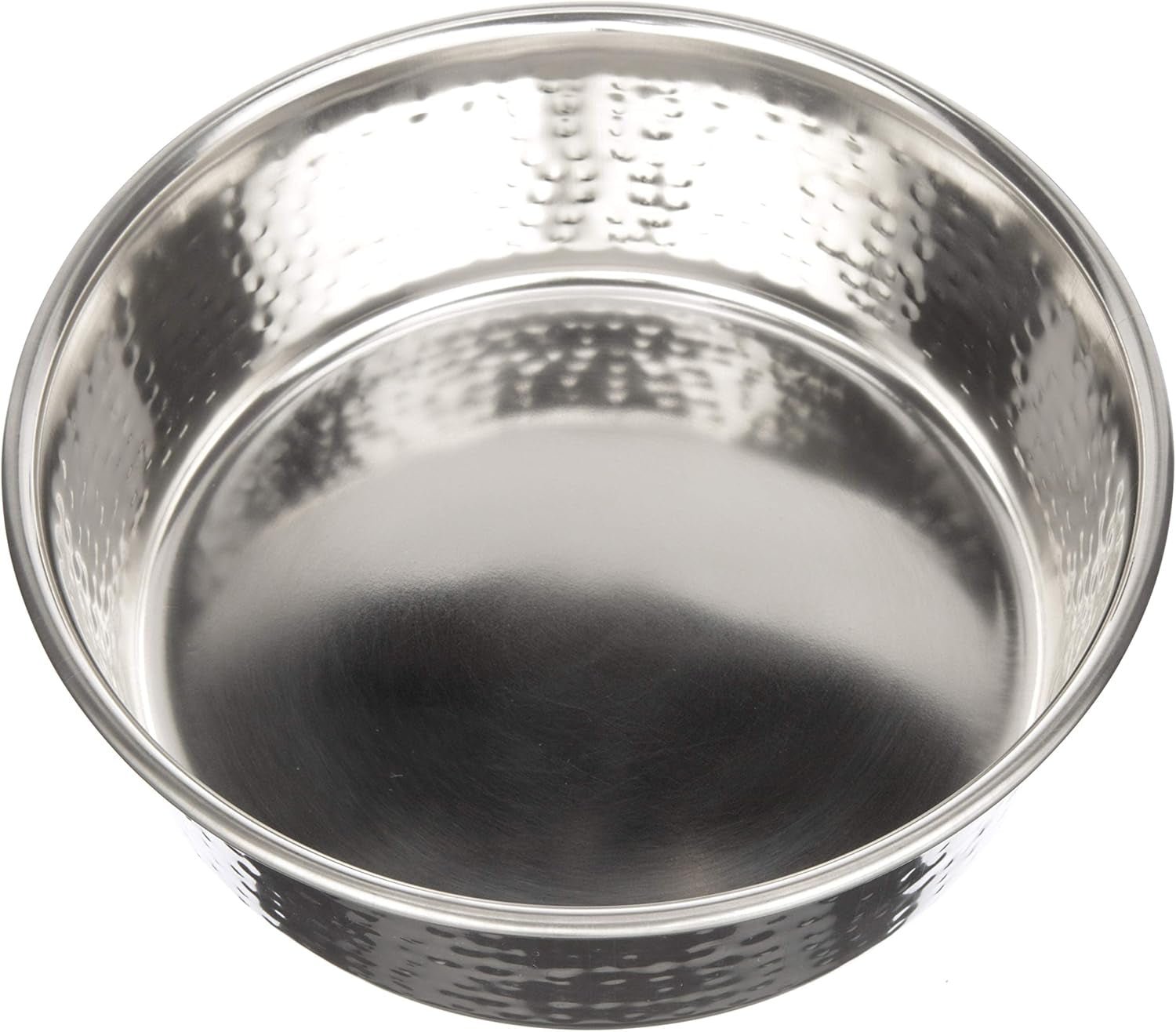 Hammered Decorative Designer Bowls - Luxury Style Premium Dog and Cat Dishes (Large, Stainless) - FurrrBabies & More! - 7445021634620