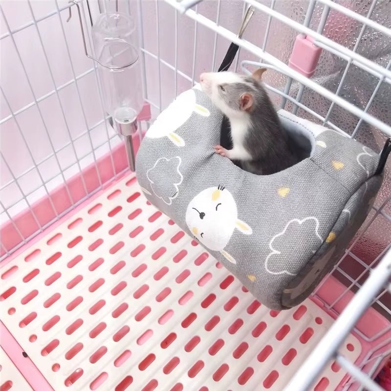 Hammock Bed for Small Pets – Cozy, Hanging Comfort for Hamsters, Rats & Guinea Pigs - FurrrBabies & More! - 313023337399