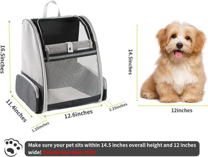 Innovative Traveler Bubble Backpack Pet Carriers for Cats and Dogs (Black) - FurrrBabies & More! - 744759313492