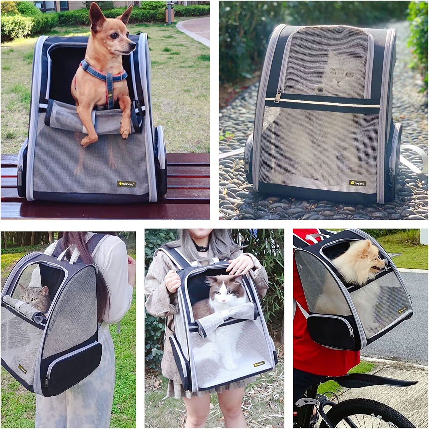 Innovative Traveler Bubble Backpack Pet Carriers for Cats and Dogs (Black) - FurrrBabies & More! - 744759313492