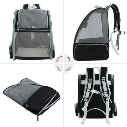 Innovative Traveler Bubble Backpack Pet Carriers for Cats and Dogs (Black) - FurrrBabies & More! - 744759313492