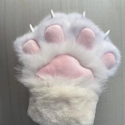 Kawaii Cartoon Cosplay Costume Gloves Furry Fursuit Kigurumi Plush Cat Paw Gloves Thicken Warm Cat Claw Mittens Gifts - FurrrBabies & More! - 7445000396396