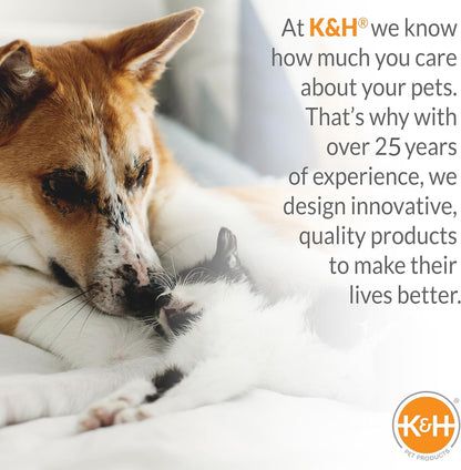 K&H Outdoor Elevated Dog Bed - Cooling Raised Dog Bed for Large & Extra - Large Pets, Breathable Mesh Center Hammock Design, Indoor/Outdoor Washable Cover, Portable Metal Frame, Chocolate, XL 50X32In - FurrrBabies & More! - 744110068016