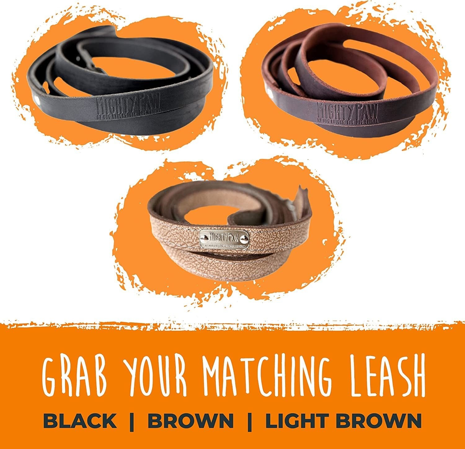 Leather Dog Collar - Genuine Distressed Leather - Strong Metal Buckle - Ultimate Comfort - Modern Style for All Dogs Breeds - Comfort Puppy Collar - (Medium - Brown) - FurrrBabies & More! - 7445028223261