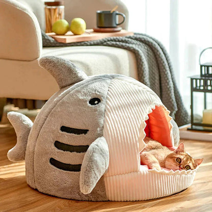 Luxury Plush Shark Pet Bed - FurrrBabies & More! - 