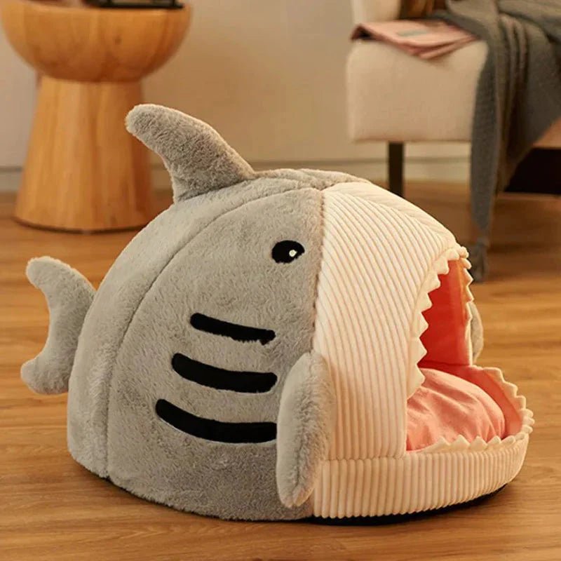 Luxury Plush Shark Pet Bed - FurrrBabies & More! - 