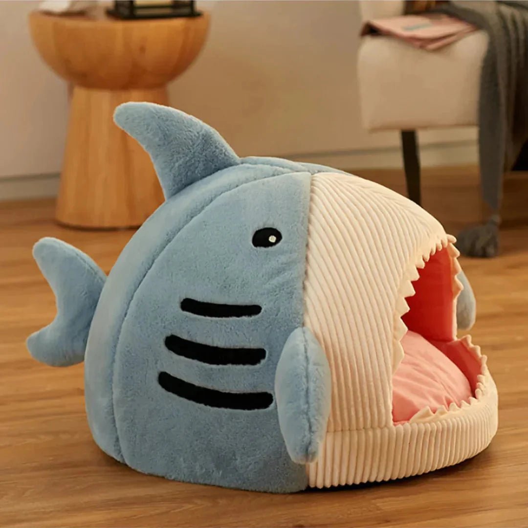Luxury Plush Shark Pet Bed - FurrrBabies & More! - 