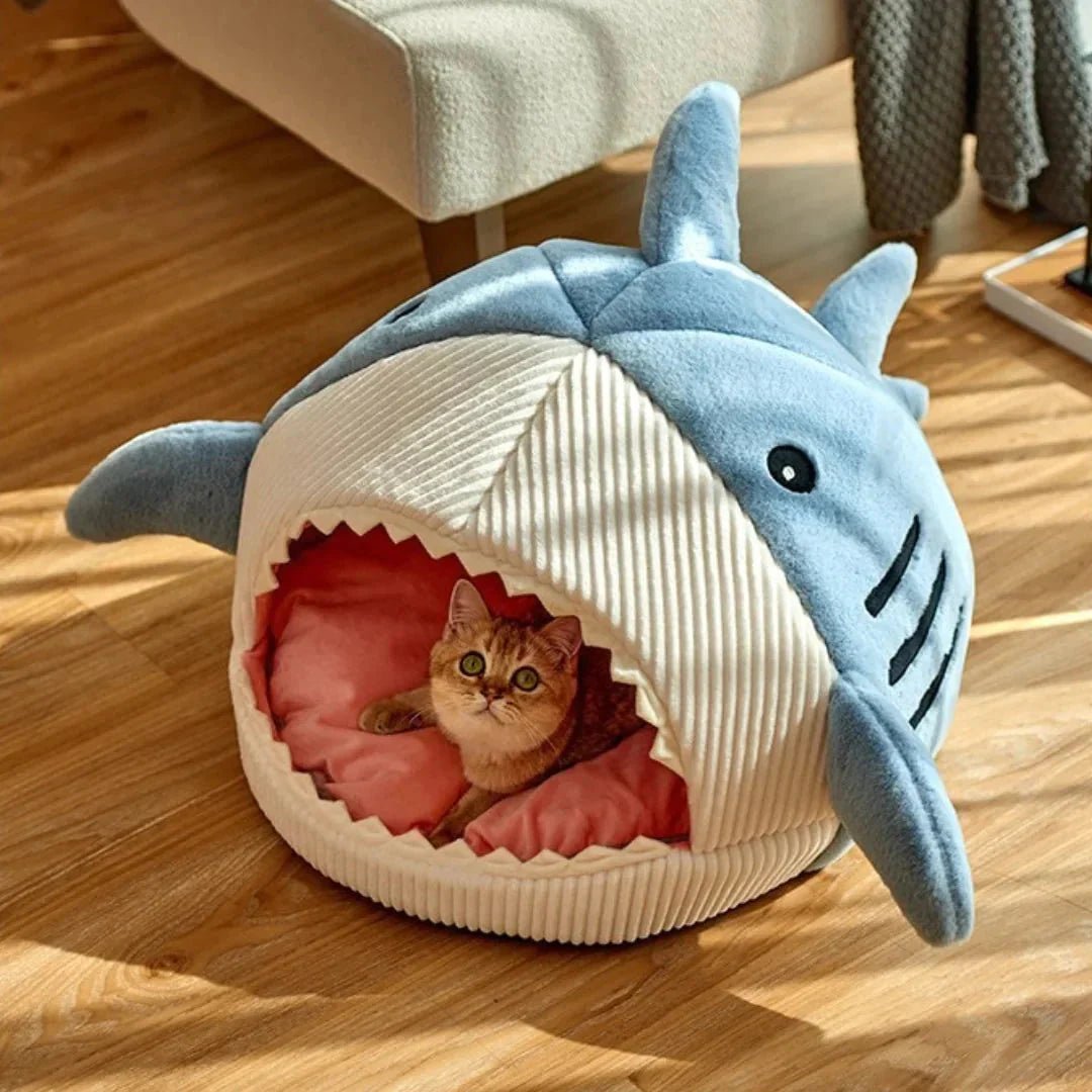 Luxury Plush Shark Pet Bed - FurrrBabies & More! - 