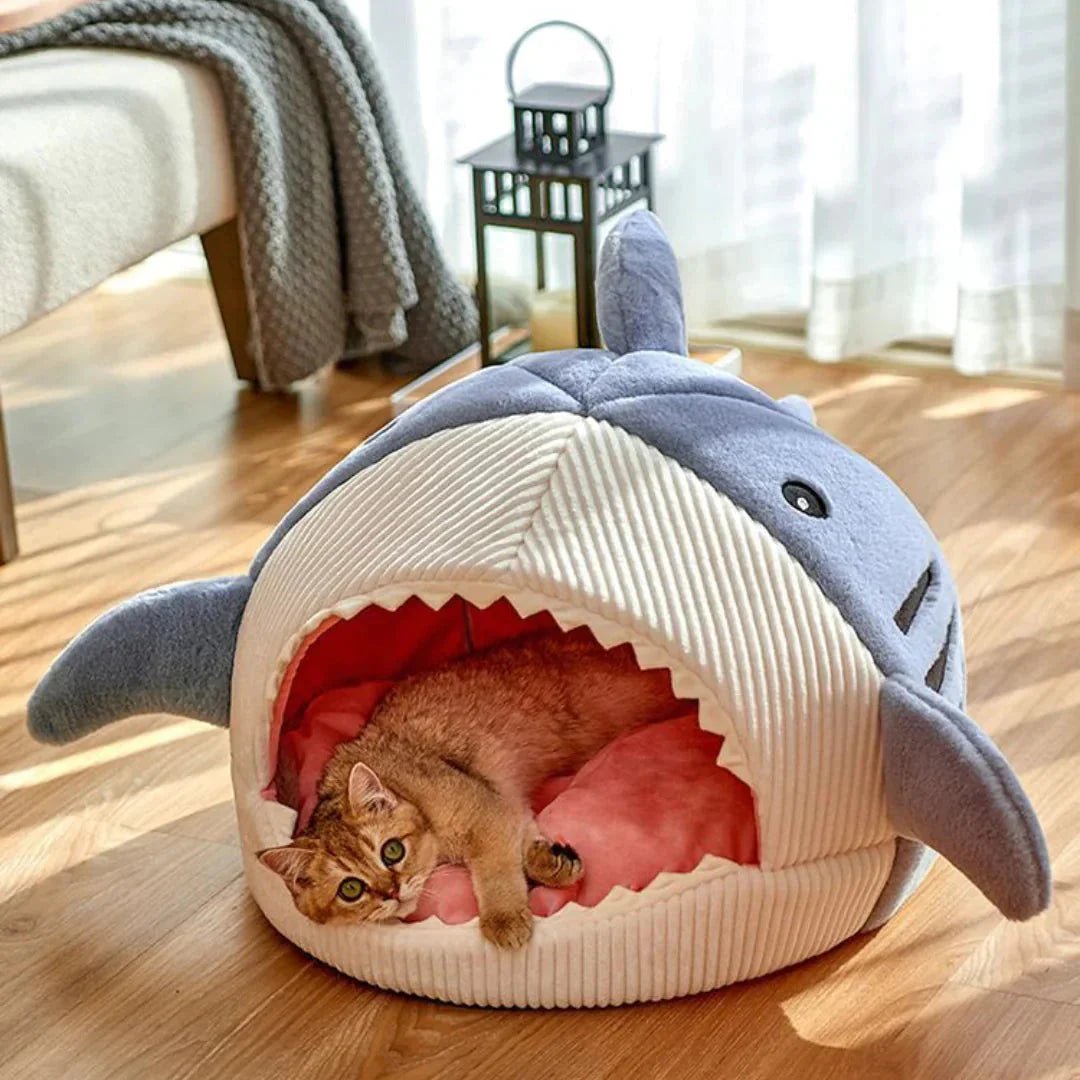Luxury Plush Shark Pet Bed - FurrrBabies & More! - 
