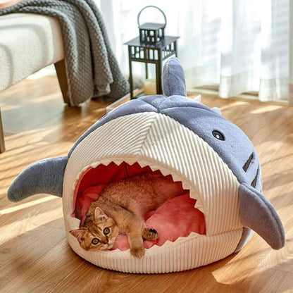 Luxury Plush Shark Pet Bed - FurrrBabies & More! - 