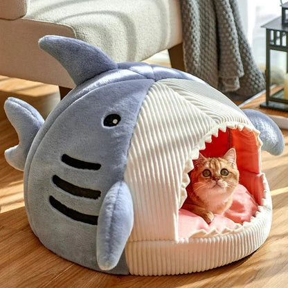 Luxury Plush Shark Pet Bed - FurrrBabies & More! - 