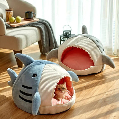 Luxury Plush Shark Pet Bed - FurrrBabies & More! - 