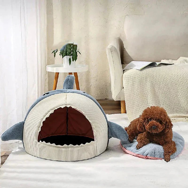 Luxury Plush Shark Pet Bed - FurrrBabies & More! - 