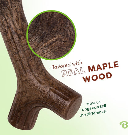 Maplestick Real Wood Durable Dog Chew Toy, Made in USA, Large - FurrrBabies & More! - Large - 313108889874