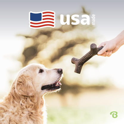 Maplestick Real Wood Durable Dog Chew Toy, Made in USA, Large - FurrrBabies & More! - Large - 313108889874