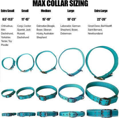 MAX Reflective Metal Buckle Dog Collar - We Donate a Collar to a Dog Rescue for Every Collar Sold (Large, RED) - FurrrBabies & More! - 744110059892