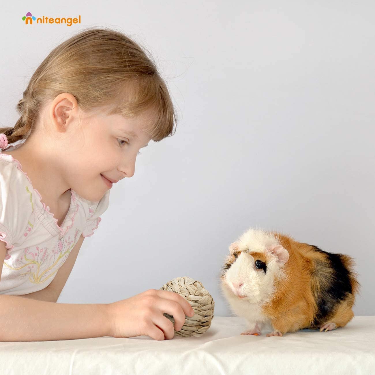 Natural Chew Activity Toys Fun Safe Hay Grass Pet Balls for Chinchilla Guinea Pig Rats Rabbits Hamster Gerbil Degu Bunny and Other Small Animals - FurrrBabies & More! - 313027960944