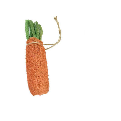 Natural Woven Carrot Hamster Toy - Fun And Eco - Friendly Molar Supplies - FurrrBabies & More! - Small Pet