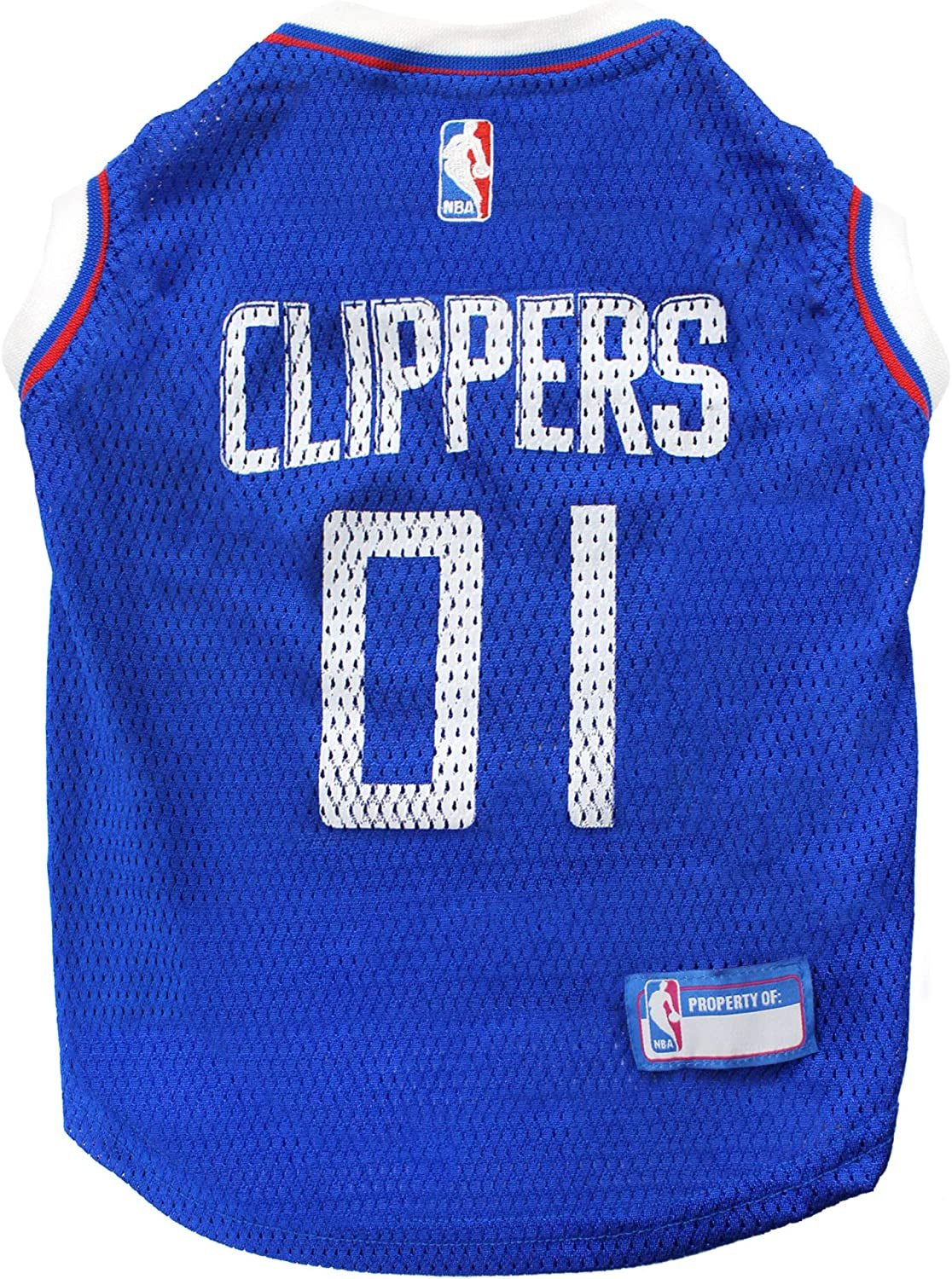 NBA LOS ANGELES CLIPPERS DOG Jersey, Small - Tank Top Basketball Pet Jersey - FurrrBabies & More! - 313113253264