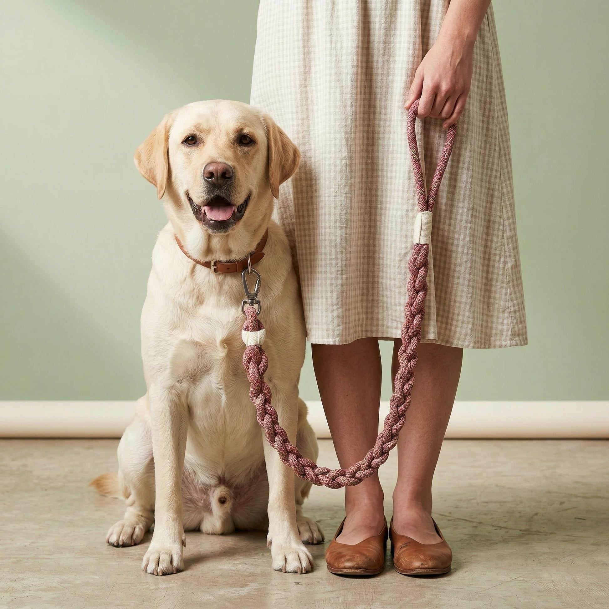 New: Handcrafted Rose Ember Dog Leash | Sustainable | Stylish - FurrrBabies & More! - 732262403960Dog Leash