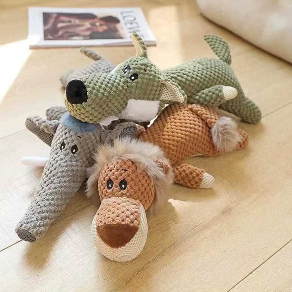 New Pet Dog Toy Plush Bite Resistant Soundy Animal Small Dog Toy Teeth Grinding Cleansing Decompression Interesting Pet Supplies - FurrrBabies & More! - 7445028753720