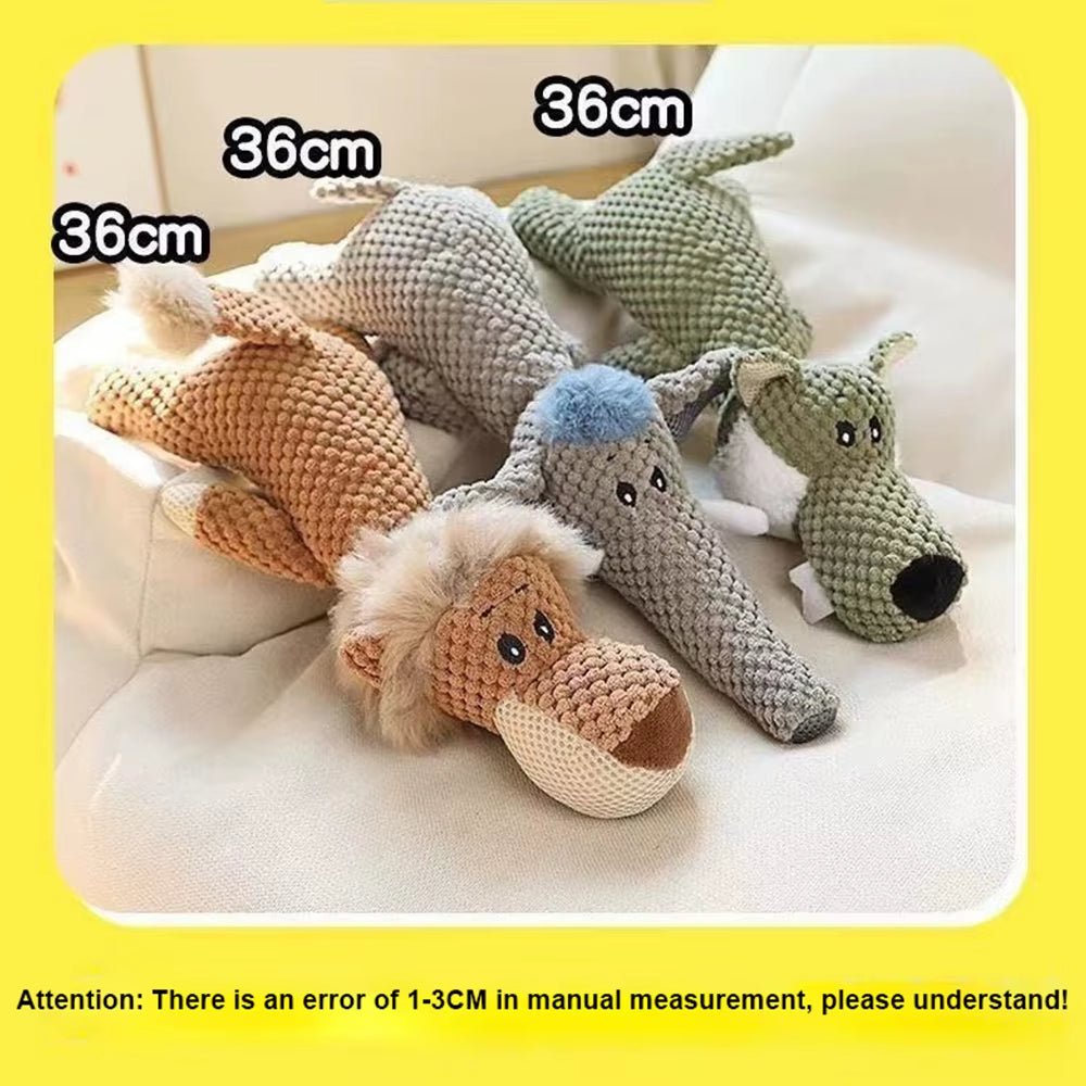 New Pet Dog Toy Plush Bite Resistant Soundy Animal Small Dog Toy Teeth Grinding Cleansing Decompression Interesting Pet Supplies - FurrrBabies & More! - 7445028753720