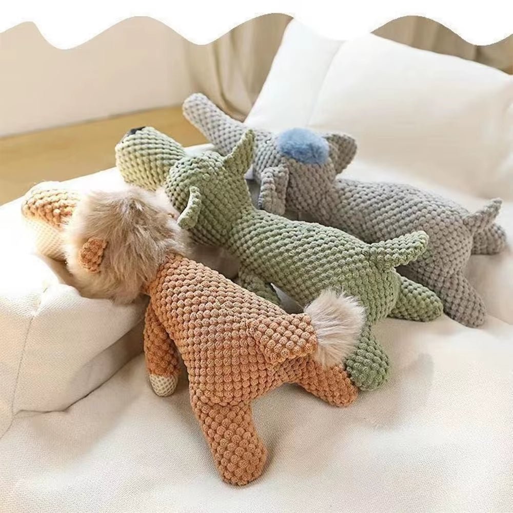 New Pet Dog Toy Plush Bite Resistant Soundy Animal Small Dog Toy Teeth Grinding Cleansing Decompression Interesting Pet Supplies - FurrrBabies & More! - 7445028753720