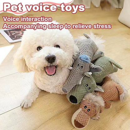 New Pet Dog Toy Plush Bite Resistant Soundy Animal Small Dog Toy Teeth Grinding Cleansing Decompression Interesting Pet Supplies - FurrrBabies & More! - 7445028753720