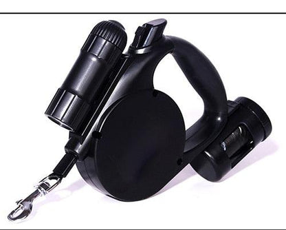 Nightwalk 4.5M Led Light And Waste Bag Dispenser Retractable Dog Leash - FurrrBabies & More! - Dog Collars, Leashes & Harnesses