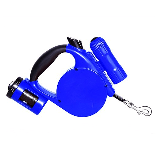 Nightwalk 4.5M Led Light And Waste Bag Dispenser Retractable Dog Leash - FurrrBabies & More! - Dog Collars, Leashes & Harnesses