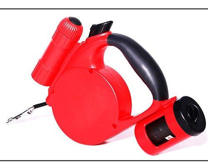 Nightwalk 4.5M Led Light And Waste Bag Dispenser Retractable Dog Leash - FurrrBabies & More! - Dog Collars, Leashes & Harnesses