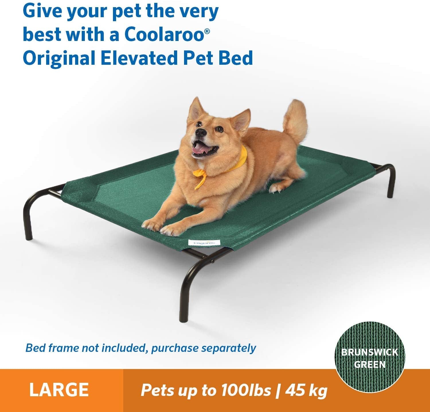 Original Pet Bed Replacement Cover - Brunswick Green - Large (43.5" X 31.5") - FurrrBabies & More! - Large - 744110093438