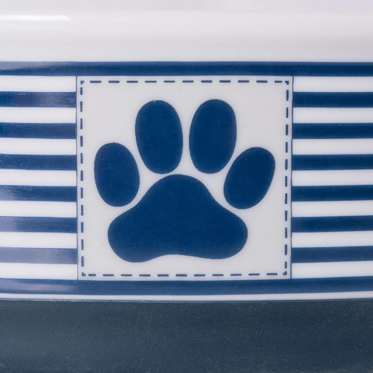 Paw & Patch Ceramic Pet Collection, Large Set, 7.5X2.4", Nautical Blue, (Pack of 2) - FurrrBabies & More! - 313024632622