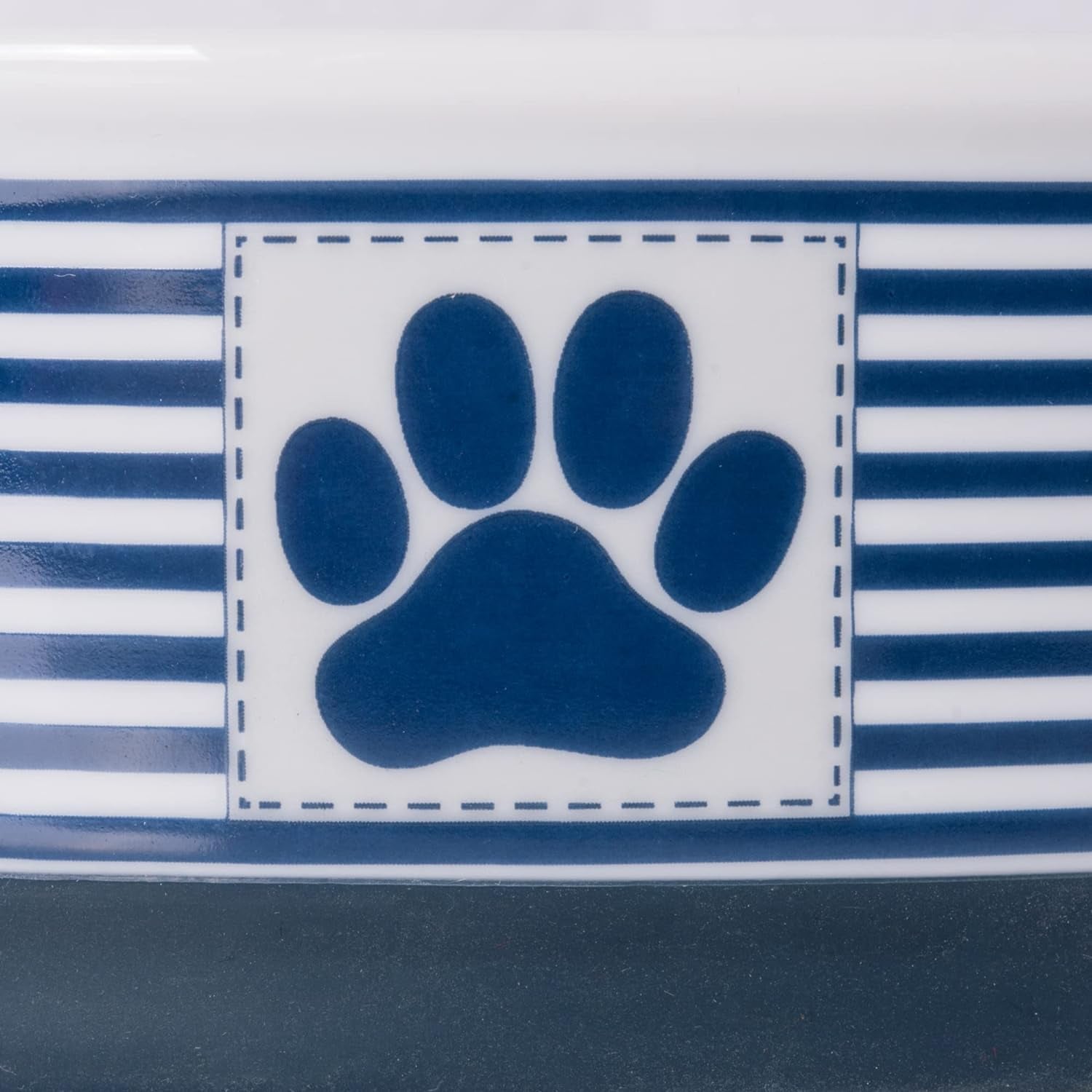 Paw & Patch Ceramic Pet Collection, Large Set, 7.5X2.4", Nautical Blue, (Pack of 2) - FurrrBabies & More! - 313024632622