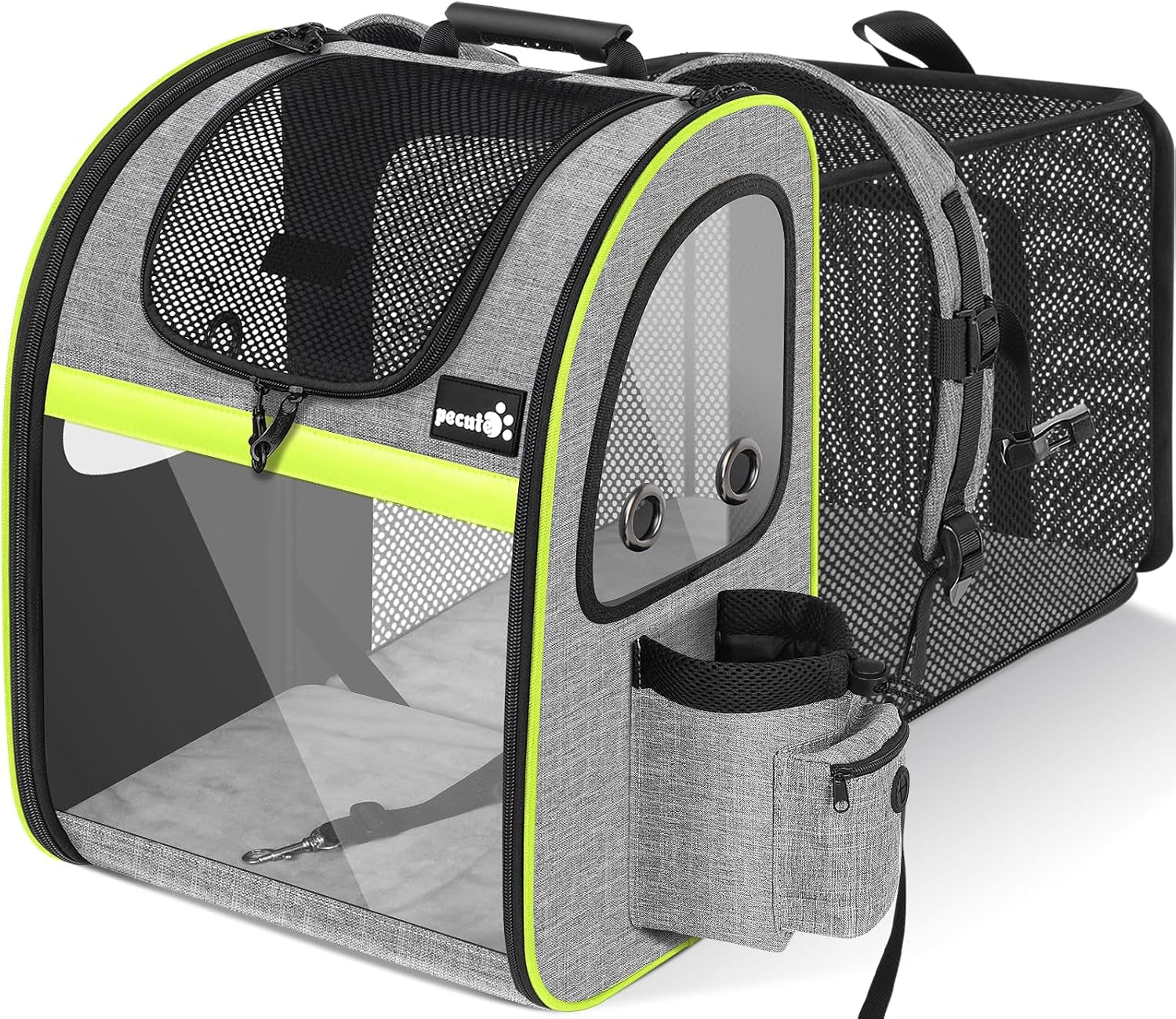 Pet Carrier Backpack, Cat Backpack Carrier, Expandable with Breathable Mesh for Small Dogs Cats Puppies, Dog Backpack Carrier for Hiking Travel Camping Outdoor, Hold Pets up to 18 Lbs - FurrrBabies & More! - 711181244397
