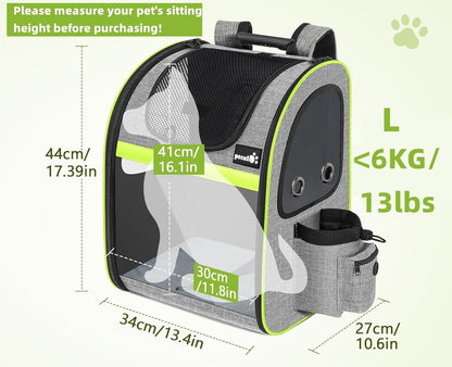 Pet Carrier Backpack, Cat Backpack Carrier, Expandable with Breathable Mesh for Small Dogs Cats Puppies, Dog Backpack Carrier for Hiking Travel Camping Outdoor, Hold Pets up to 18 Lbs - FurrrBabies & More! - 711181244397