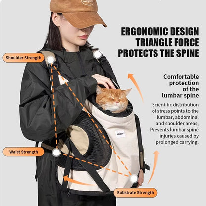 Pet Front Carry Chest Backpack – Stylish, Secure & Super Comfortable for Outdoor Adventures - FurrrBabies & More! - 711181254563