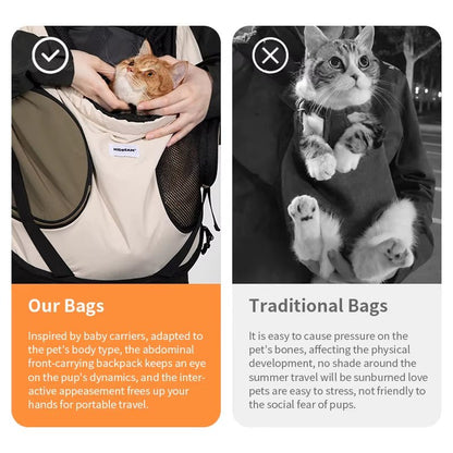 Pet Front Carry Chest Backpack – Stylish, Secure & Super Comfortable for Outdoor Adventures - FurrrBabies & More! - 711181254563