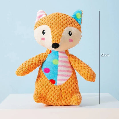 Pet Plush Toy Cat Dog Puzzle Toy Cute Animals Bite Resistant Interactive Squeaky Pet Dog Teeth Cleaning Chew Toy Pet Supplies - FurrrBabies & More! - 313030732767