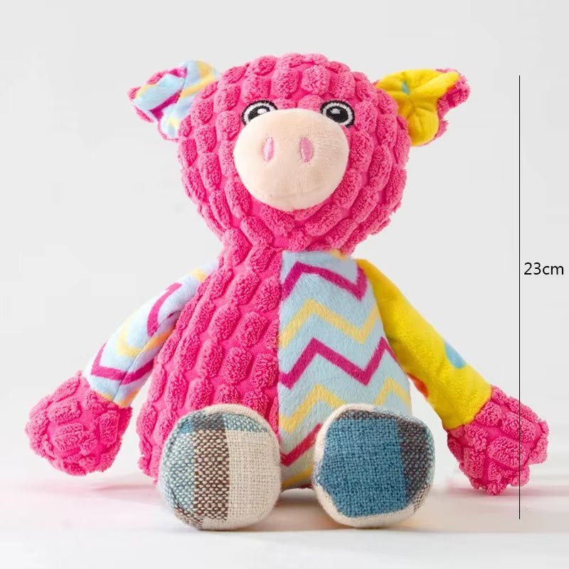 Pet Plush Toy Cat Dog Puzzle Toy Cute Animals Bite Resistant Interactive Squeaky Pet Dog Teeth Cleaning Chew Toy Pet Supplies - FurrrBabies & More! - 705353555046