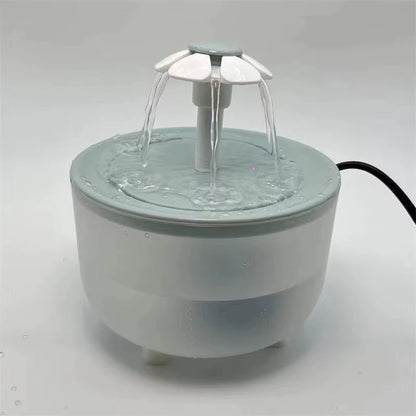Pets Water Fountain Auto Filter USB Electric Mute Cat Drinker Bowl 1200Ml Recirculate Filtring Drinker for Cats Water Dispenser - FurrrBabies & More! - 1.2L 15 15 9 Cm - 7445044181101