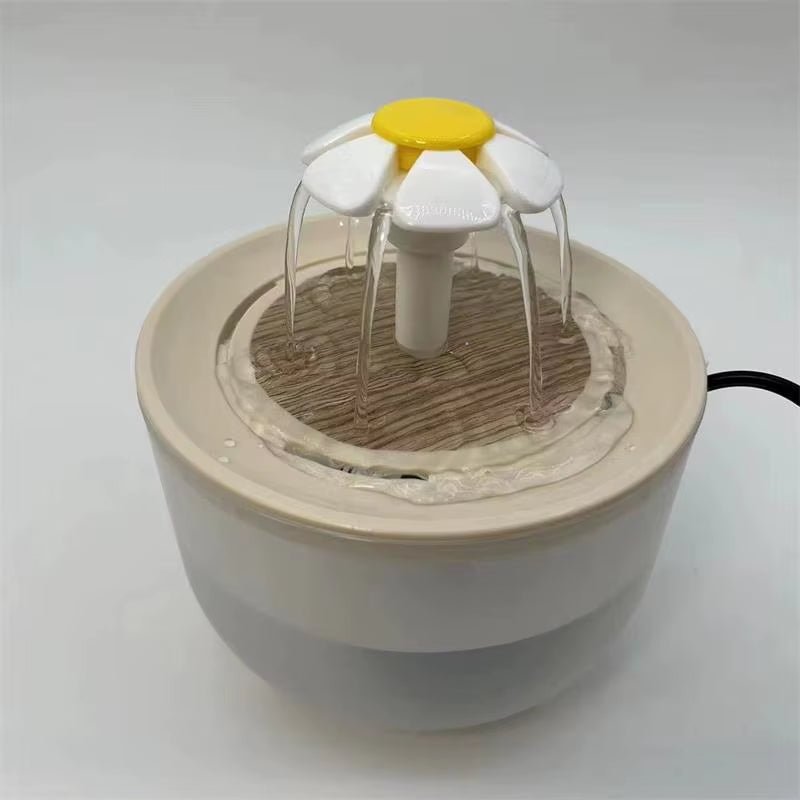 Pets Water Fountain Auto Filter USB Electric Mute Cat Drinker Bowl 1200Ml Recirculate Filtring Drinker for Cats Water Dispenser - FurrrBabies & More! - 1.2L 15 15 9 Cm - 7445044181101