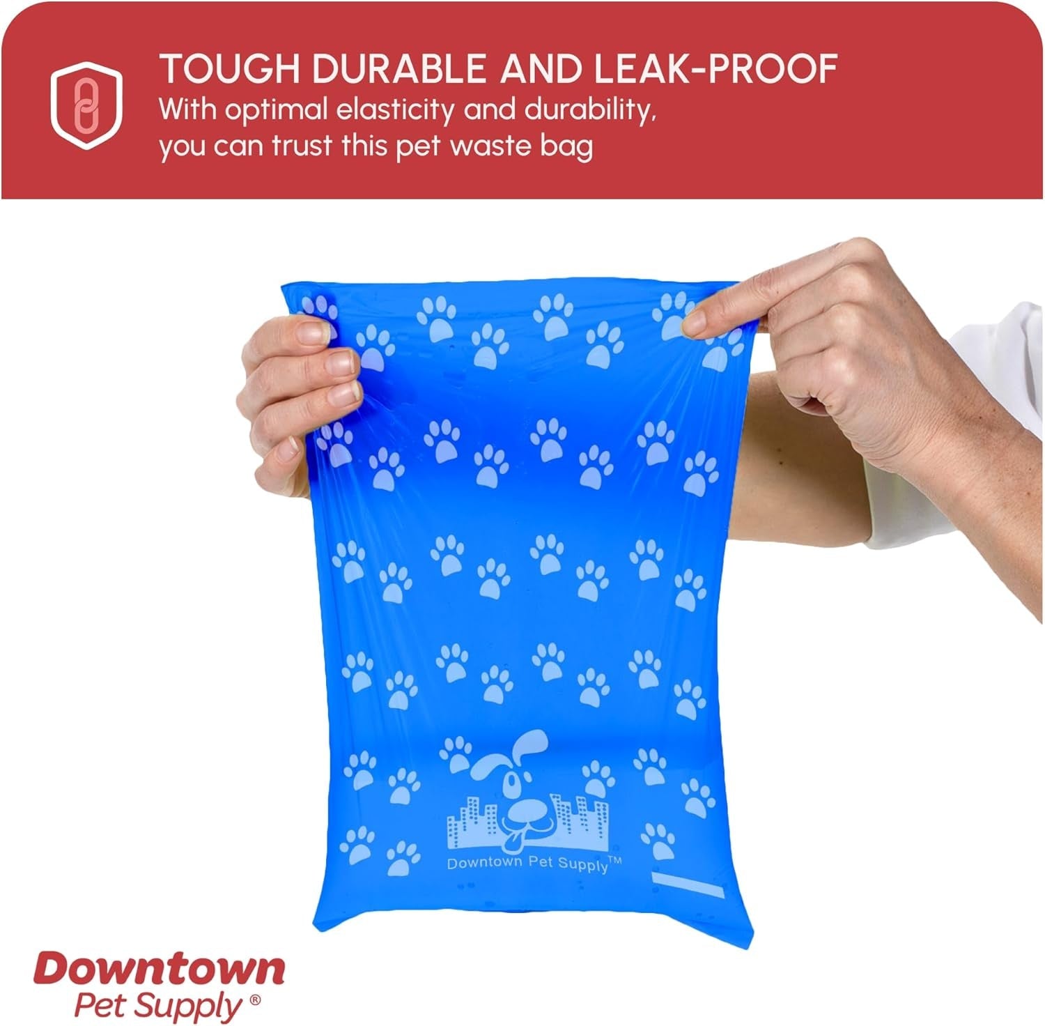 Poop Bags for Dogs with Dispenser, 180 Count - Leak - Proof Dog Waste Bags and Bone - Shaped Dog Poop Bags Holder for Leash - Rainbow with Paw Prints, 12.5" X 8.5" - FurrrBabies & More! - 7445016829888