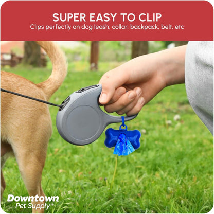 Poop Bags for Dogs with Dispenser, 180 Count - Leak - Proof Dog Waste Bags and Bone - Shaped Dog Poop Bags Holder for Leash - Rainbow with Paw Prints, 12.5" X 8.5" - FurrrBabies & More! - 7445016829888