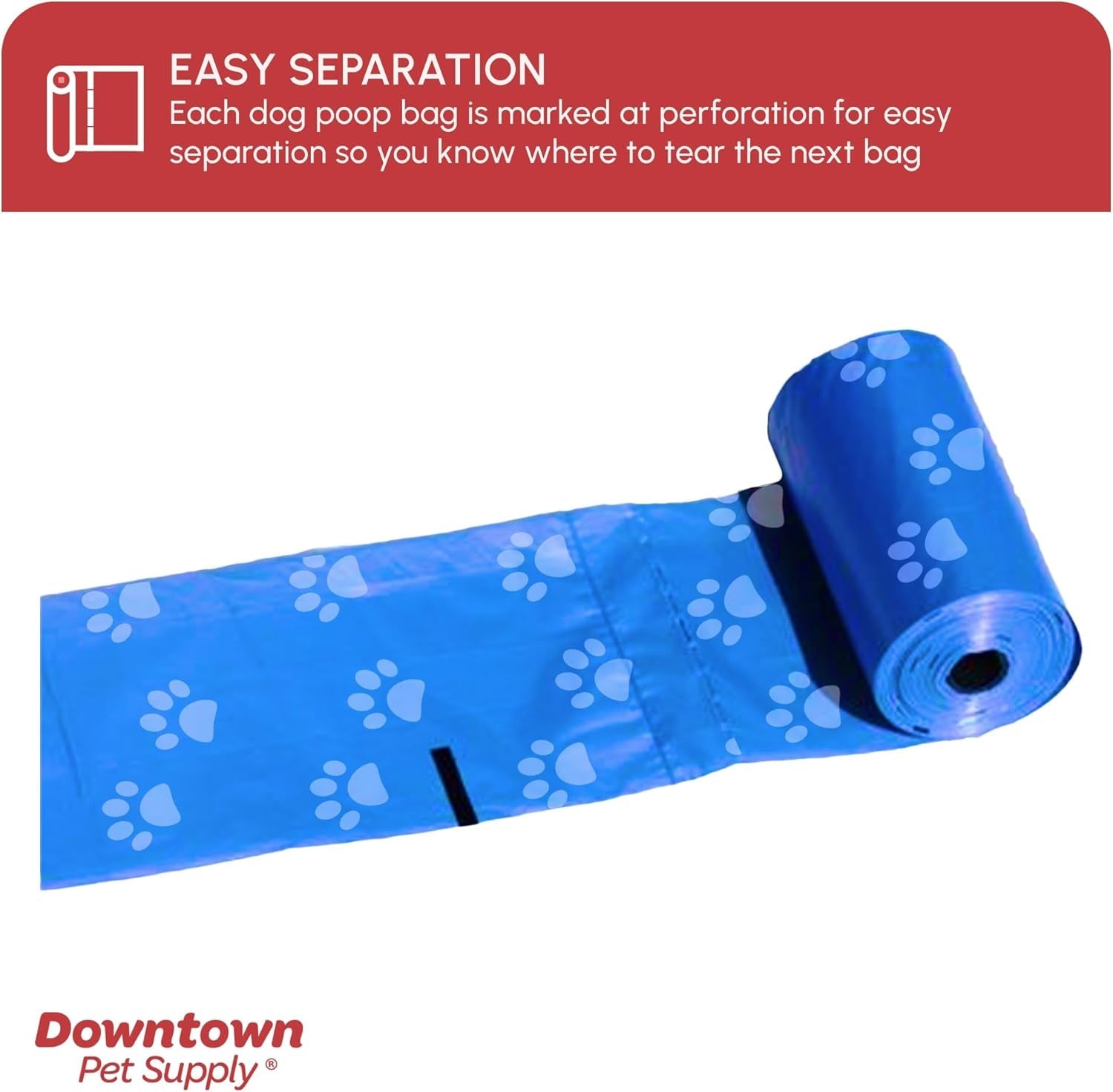 Poop Bags for Dogs with Dispenser, 180 Count - Leak - Proof Dog Waste Bags and Bone - Shaped Dog Poop Bags Holder for Leash - Rainbow with Paw Prints, 12.5" X 8.5" - FurrrBabies & More! - 7445016829888