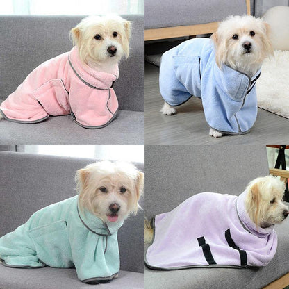 Quick - Drying Pet Absorbent Towel Dog Bathrobe Pet Dog Bath Towel For Dogs Cats Microfiber Absorbent Pet Drying Towel Pet Supplies - FurrrBabies & More! - Dog Grooming Supplies & Accessories