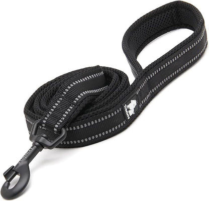 Reflective Dog Leash Puppy Walking Lead, Padded Pet Chain Rope，Length 200Cm Truelove Tll2111(Black,M) - FurrrBabies & More! - 313037586592
