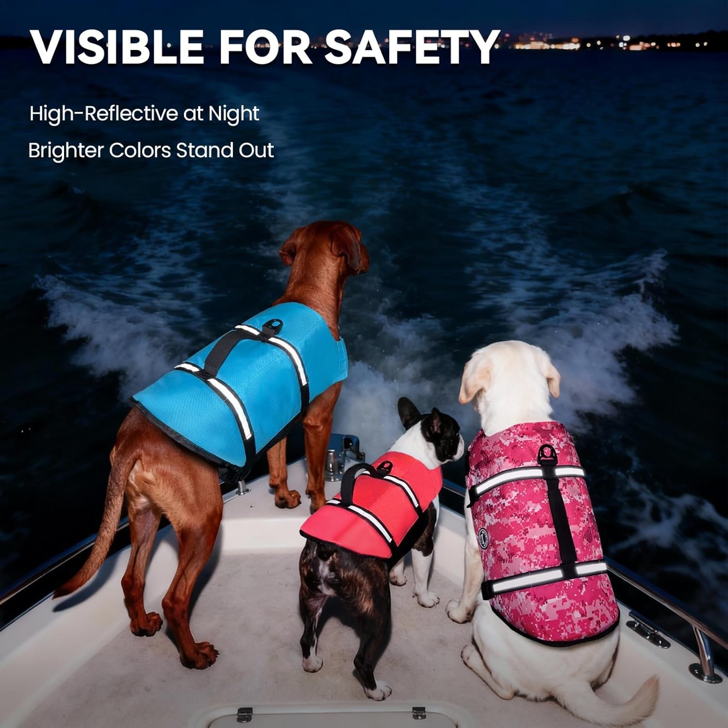 Rip Stop Dog Life Vest, Swimming Vest with Handle, Buoyancy for Doggy Puppy, Dog Life Jacket for Swimming & Boating, S, Blue - FurrrBabies & More! - 313055515512