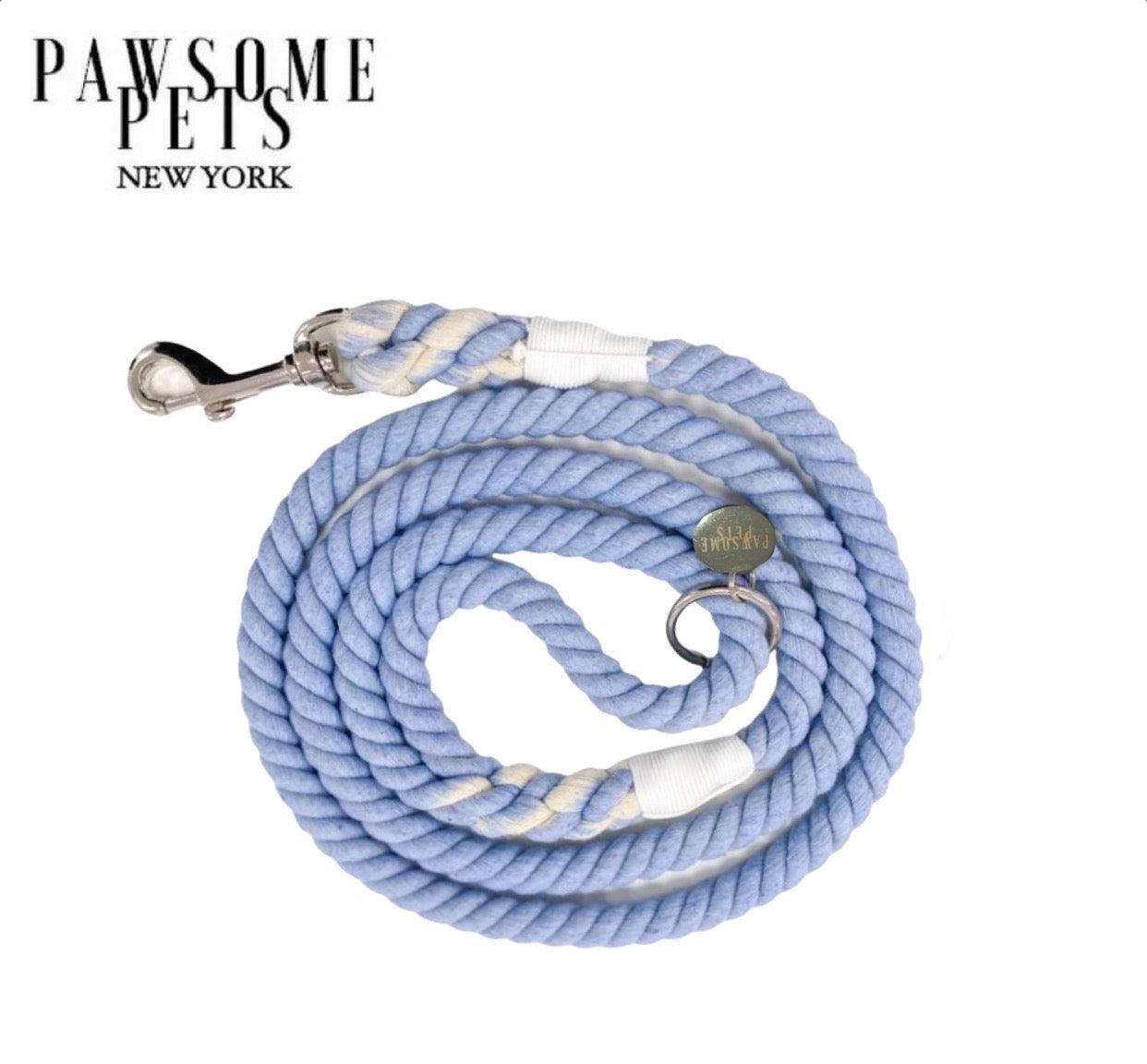 ROPE LEASH - SEA BLUE - FurrrBabies & More! - rope leash